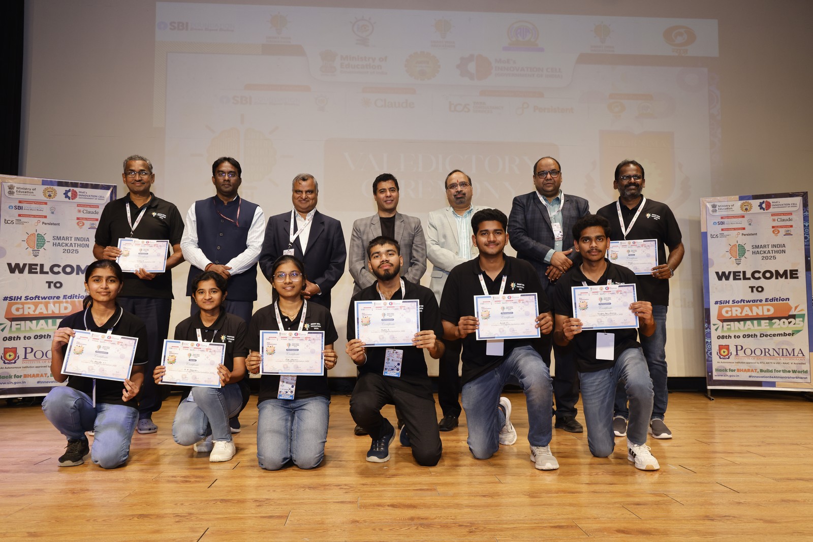 Smart India Hackathon award winning team